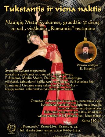Naujametinis renginys "Tūkstantis ir viena naktis"