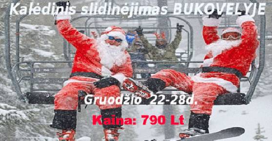 Naujametinis slidinėj. Bukovelyje. www.vilturas.lt/slidinejimas/bukovelis/1755