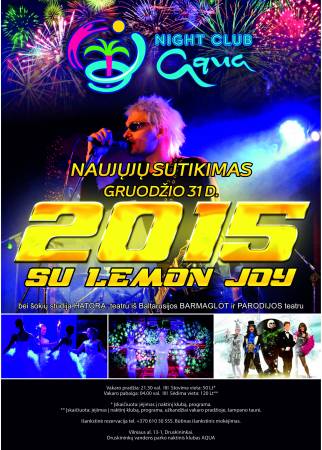 Naujųjų sutikimas Druskininkuose su LEMON JOY
