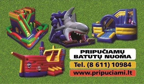 Pripučiamų batutų nuoma