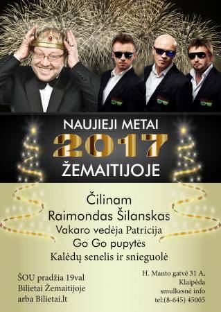 Naujieji metai su Čilinam ir Raimondu Šilansku restorane Žemaitija, Klaipėdoje